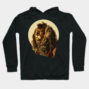 vintage lion drawing Hoodie